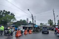 Polres Bengkulu tutup jalan lintas provinsi akibat tergenang banjir